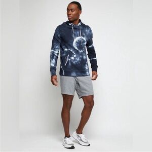 Four Laps Men’s Rush Pullover Hoodie Navy Tie Dye Size Small Athletic‎ Fit